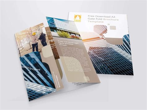 gate fold brochure template free
